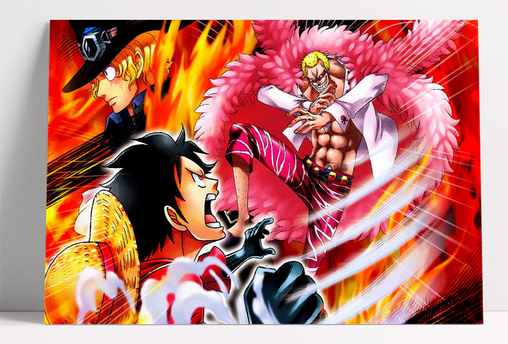 One Piece Poster Luffy Vs Doflamingo