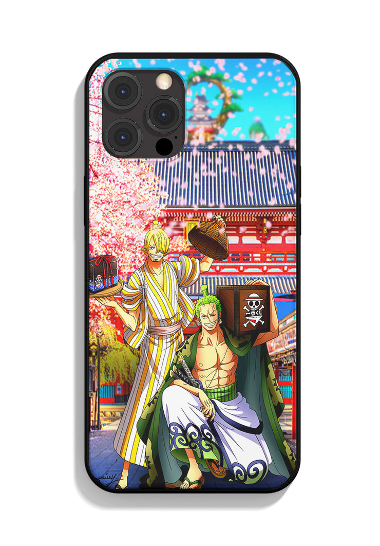 One Piece iPhone Case Zoro Sanji Wano