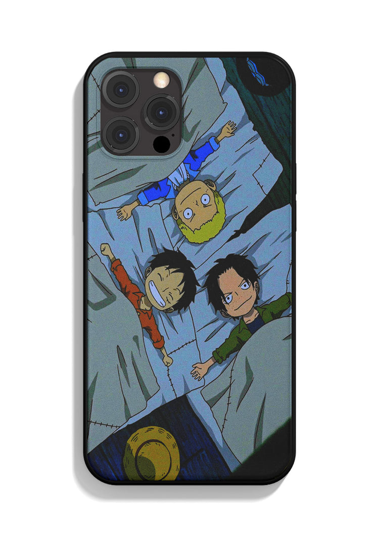 One Piece iPhone Case Brothers Luffy Ace Sabo