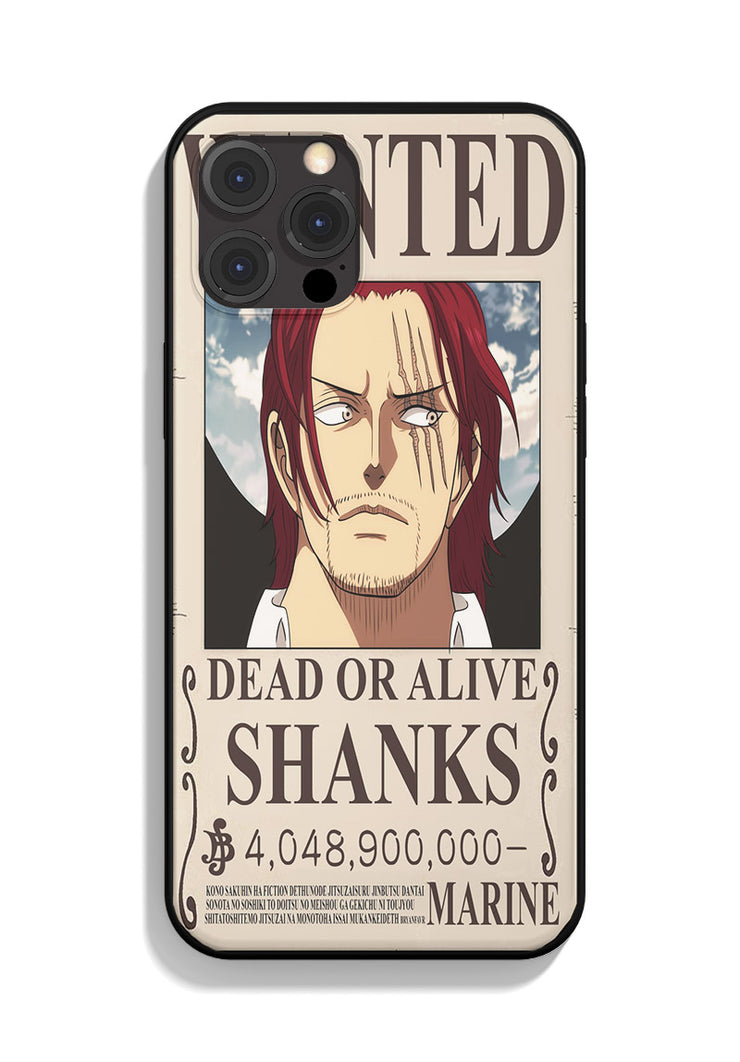 One Piece iPhone Case Shanks Wanted